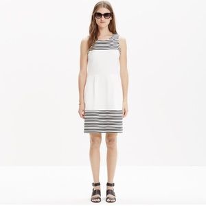 Madewell verse dress in stripe (black and white)
